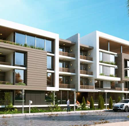 simple 3 stories residential building